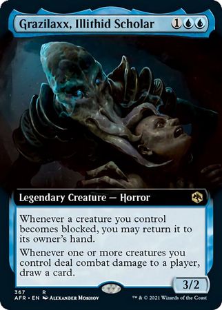 EXTENDED ART Grazilaxx, Illithid Scholar 367 - Adventures in the Forgotten Realms