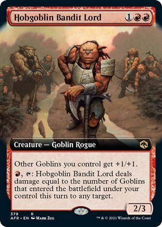 EXTENDED ART Hobgoblin Bandit Lord 379 - Adventures in the Forgotten Realms