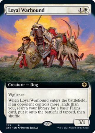 EXTENDED ART Loyal Warhound 363 - Adventures in the Forgotten Realms