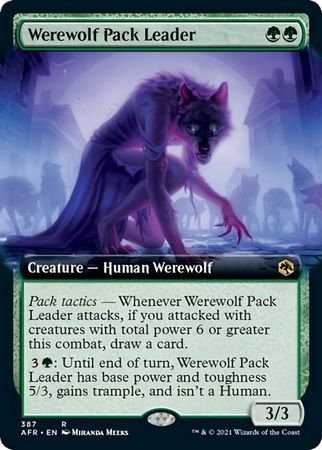 EXTENDED ART Werewolf Pack Leader 387 - Adventures in the Forgotten Realms