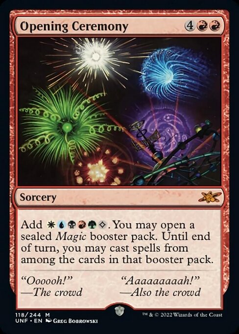 Opening Ceremony 118/244  - Mythic Unfinity
