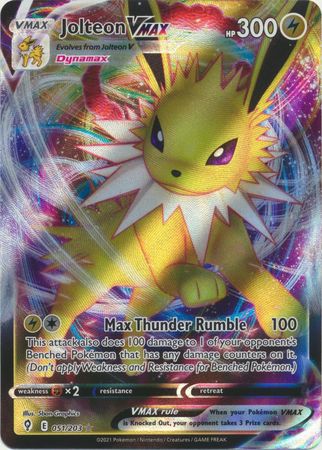 Jolteon Vmax - 51/203 - Ultra Rare