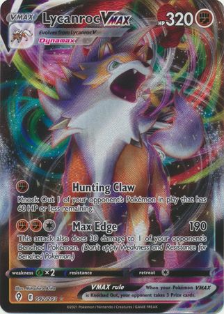 Lycanroc VMAX - 92/203 - Ultra Rare