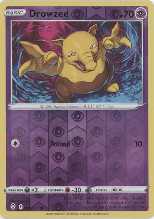 Drowzee - 61/203 - Reverse Holo Evolving Skies Cherry Collectables Drowzee - 61/203 - Reverse Holo Evolving Skies Cherry Collectables