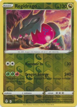 Regidrago - 124/203 - Holo Rare Reverse Holo
