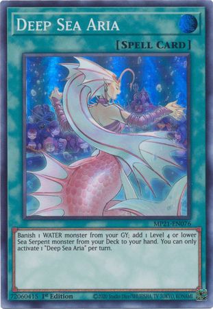 Deep Sea Aria - MP21-EN076 - Super Rare 1st Edition