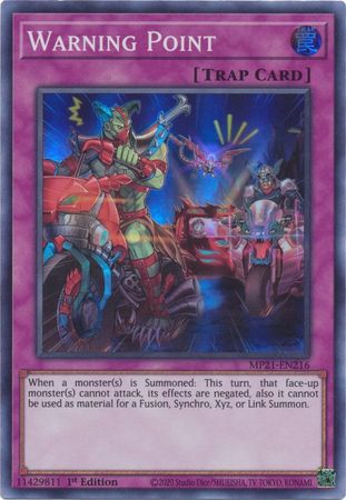 Warning Point - MP21-EN216 - Super Rare 1st Edition