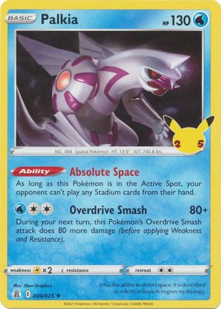 Palkia - 4/25 - Holo Rare - Celebrations