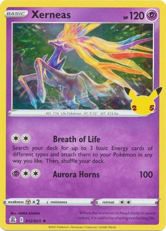 Xerneas - 12/25 - Holo Rare - Celebrations