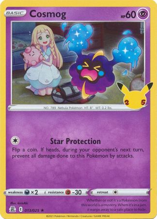 Cosmog - 13/25 - Holo Rare - Celebrations