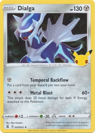 Dialga - 20/25 - Holo Rare - Celebrations