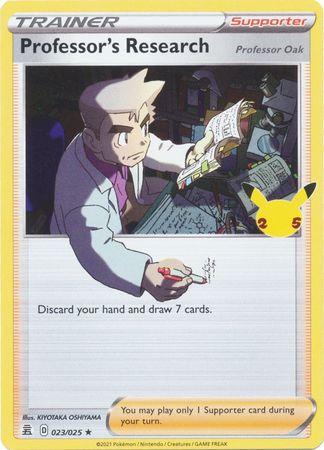 Professor's Research - 23/25 - Holo Rare - Celebrations