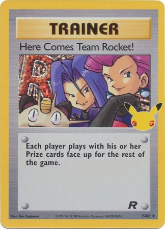 Here Comes Team Rocket! - 15/82 - Holo Rare - Celebrations Classic Collection