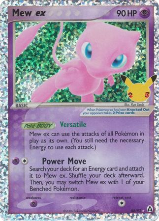 Mew EX - 88/92 - Ultra Rare - Celebrations Classic Collection Cherry Collectables Mew EX - 88/92 - Ultra Rare - Celebrations Classic Collection Cherry Collectables