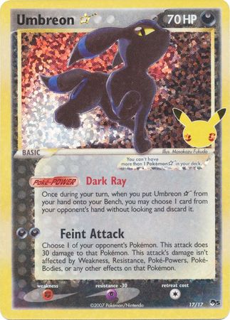 Umbreon Gold Star - 17/17 - Ultra Rare - Celebrations Classic Collecti Cherry Collectables Umbreon Gold Star - 17/17 - Ultra Rare - Celebrations Classic Collecti Cherry Collectables