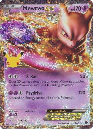 Mewtwo EX - 54/99 - Ultra Rare - Celebrations Classic Collection Cherry Collectables Mewtwo EX - 54/99 - Ultra Rare - Celebrations Classic Collection Cherry Collectables