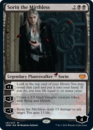 Sorin the Mirthless - 131/277  - MythiCommon  Crimson Vow