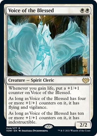 Voice of the Blessed - 44/277  - Rare Crimson Vow