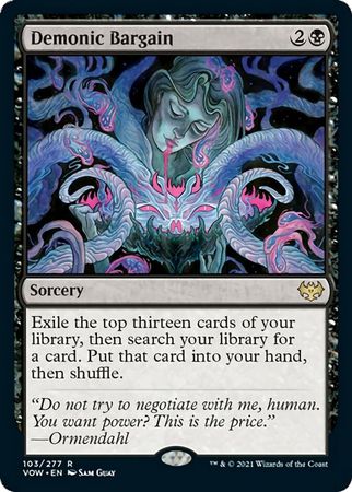 Demonic Bargain - 103/277  - Rare Crimson Vow