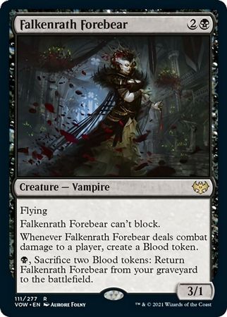 Falkenrath Forebear - 111/277  - Rare Crimson Vow