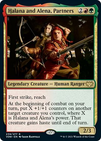 Halana and Alena, Partners - 239/277  - Rare Crimson Vow
