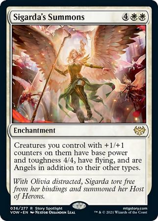 Sigarda's Summons - 36/277  - Rare Crimson Vow