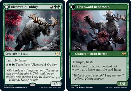 Foil Ulvenwald Oddity // Ulvenwald Behemoth - 225/277