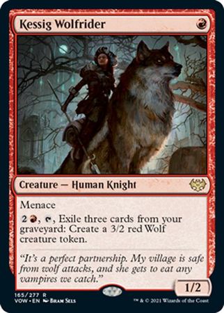 Kessig Wolfrider - 165/277  - Rare Crimson Vow