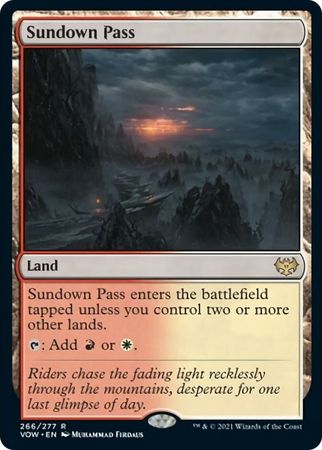 Sundown Pass - 266/277  - Rare Crimson Vow
