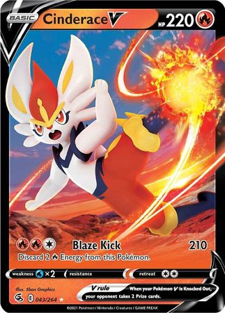 Cinderace V - 43/264 - Ultra Rare