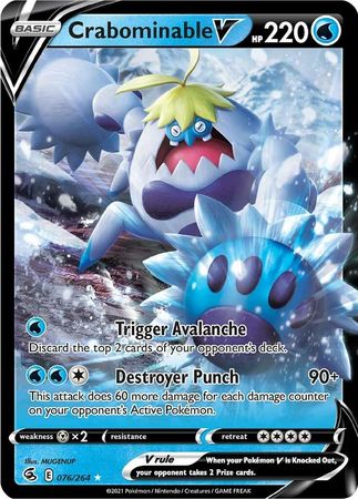 Crabominable V - 76/264 - Ultra Rare