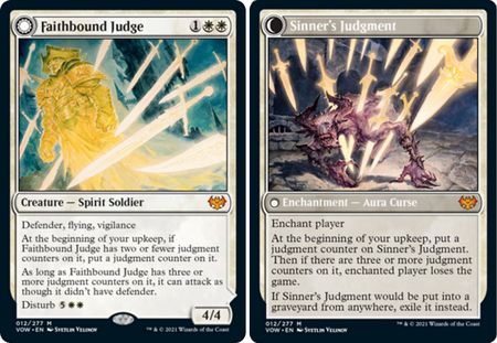 Faithbound Judge // Sinner's Judgment - 12/277  - MythiCommon  Crimson Vow