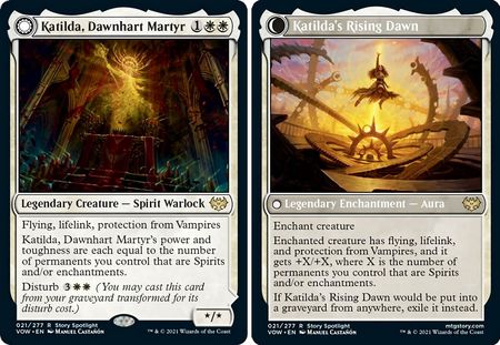 Katilda, Dawnhart Martyr // Katilda's Rising Dawn - 21/277  - Rare Crimson Vow