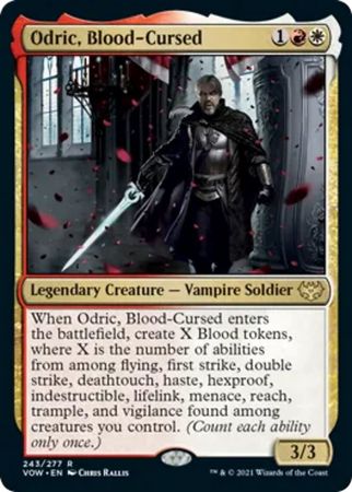 Odric, Blood-Cursed - 243/277  - Rare Crimson Vow