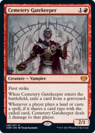 Cemetery Gatekeeper - 148/277  - MythiCommon  Crimson Vow