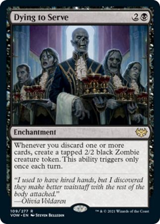 Dying to Serve - 109/277  - Rare Crimson Vow