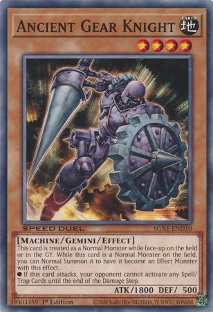 Ancient Gear Knight - SGX1-END10 - Common 1st Edition