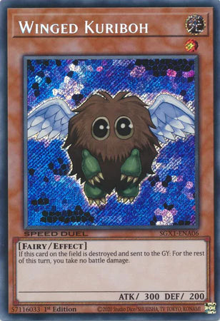 Winged Kuriboh - Sgx1-ena06 - Secret Rare 1st Edition