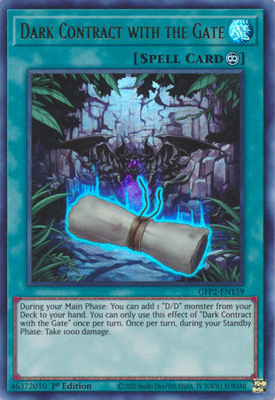 Dark Contract with the Gate - GFP2-EN159 - Ultra Rare 1st Edition