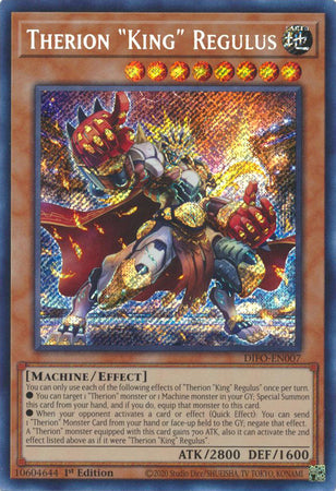 Therion King Regulus - DIFO-EN007 - Secret Rare 1st Edition