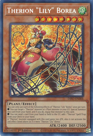Therion Lily Borea - DIFO-EN006 - Secret Rare 1st Edition