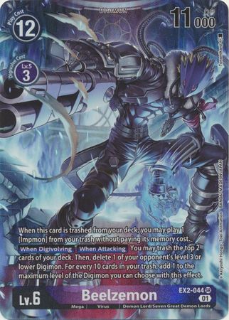 Beelzemon (Alternate Art) EX2-044  - Super Rare EX02 Digital Hazard