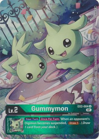 Gummymon (Alternate Art) EX2-004  - Uncommon EX02 Digital Hazard