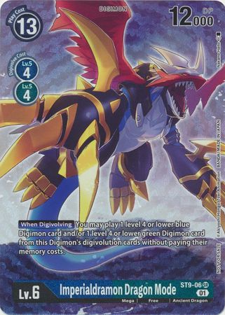 Imperialdramon Dragon Mode (Box Topper) - ST9-06  - Super Rare EX02 Digital Hazard