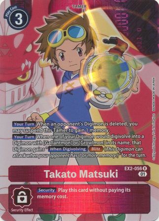 Alternate Art Takato Matsuki Ex2-056