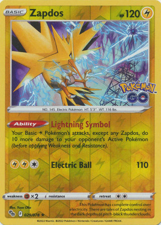 Zapdos - 029/078 - Reverse Holo