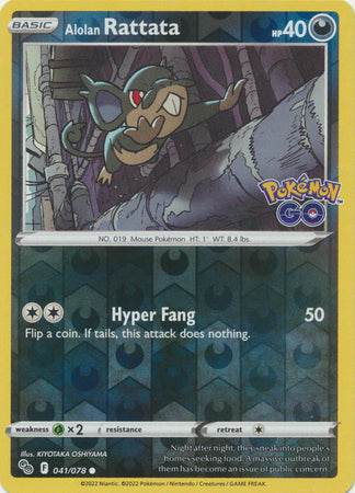 Alolan Rattata - 041/078 - Reverse Holo