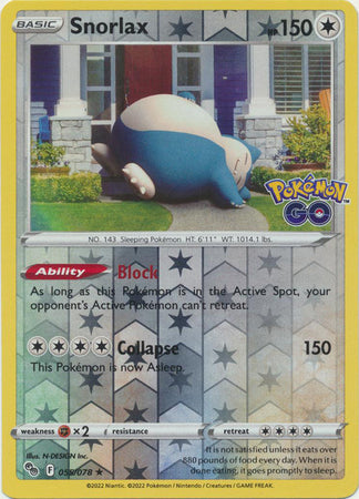 Snorlax - 055/078 - Reverse Holo