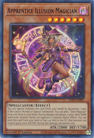 Apprentice Illusion Magician - LDS3-EN087 - Ultra Rare 1st Edition