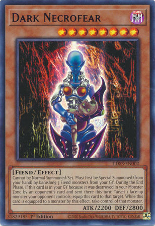 Dark Necrofear - LDS3-EN002 - Ultra Rare 1st Edition